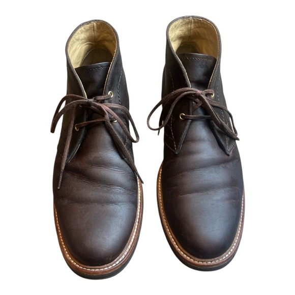 UGG Energ Dagmann Brown Leather Laced Up Casual Chukka Ankle Boots Mens Sz 8.5 main image 5
